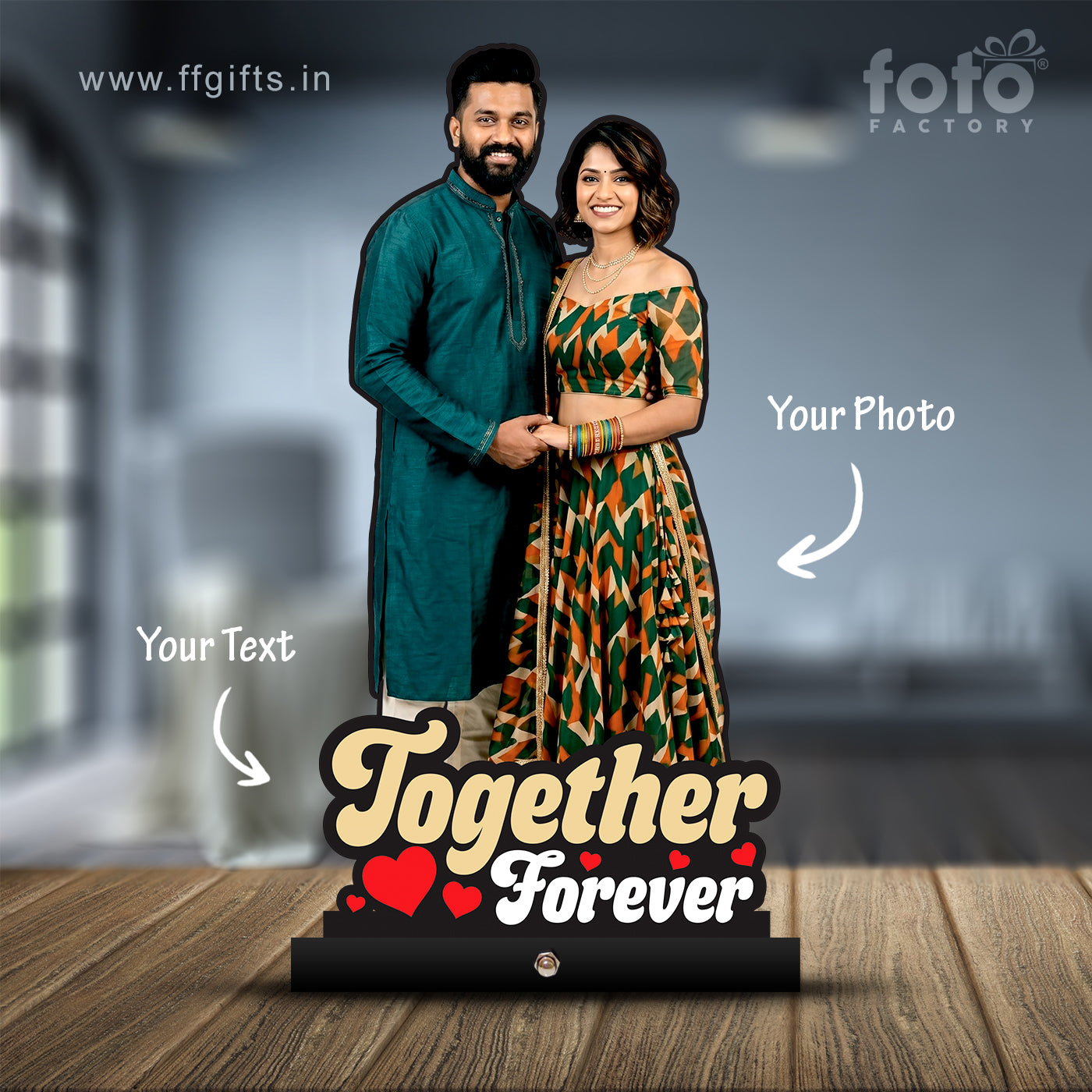 Together Forever Couple Photo Cutout P0012