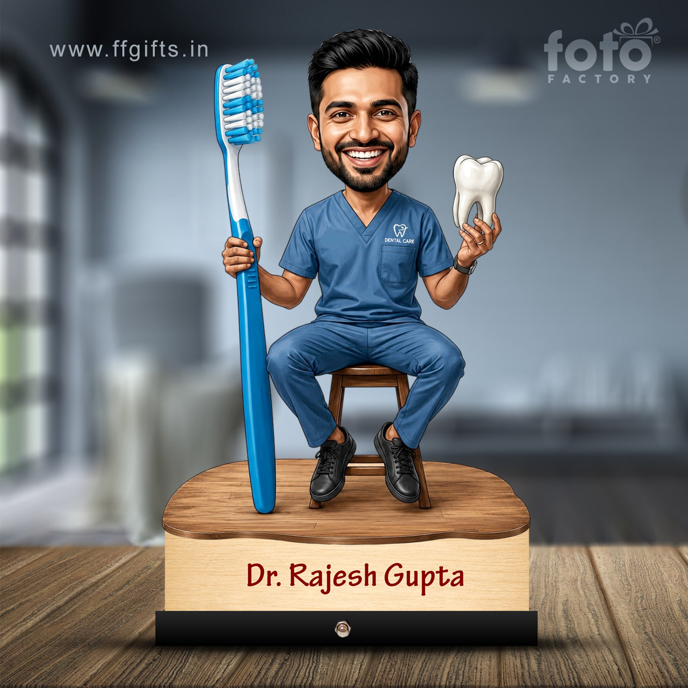 Dentist Doctor Caricature for Male Doctor C566