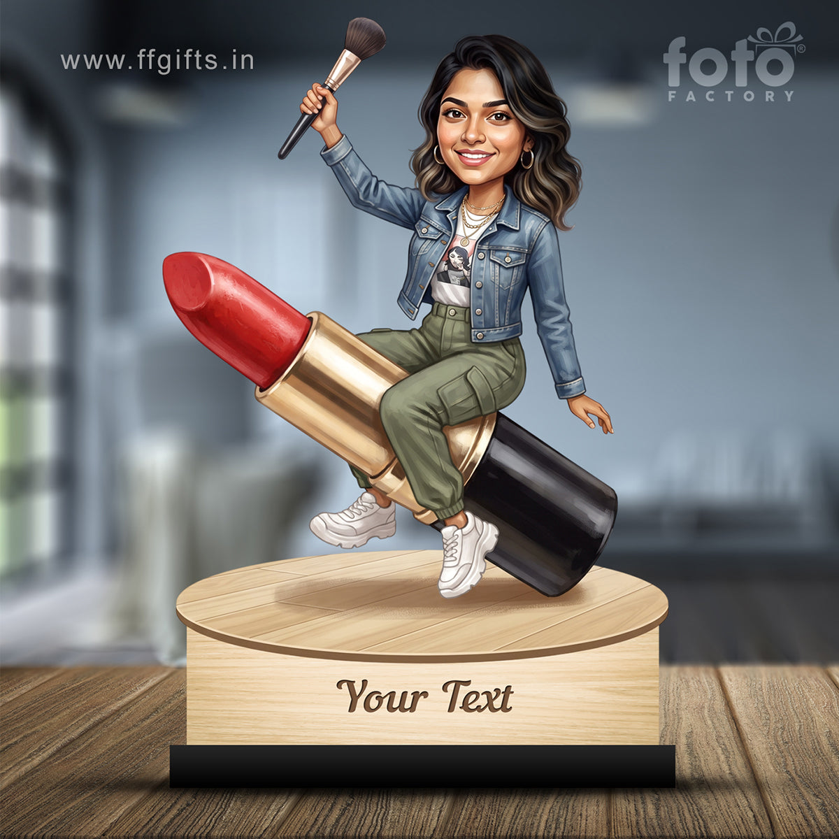 Personalized Gift for Beautician, Makeup Artist & Makeup Lover Caricature C1193