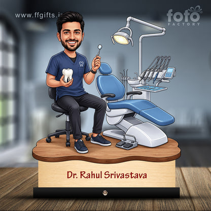 Dentist Doctor Caricature for Male Doctor C574