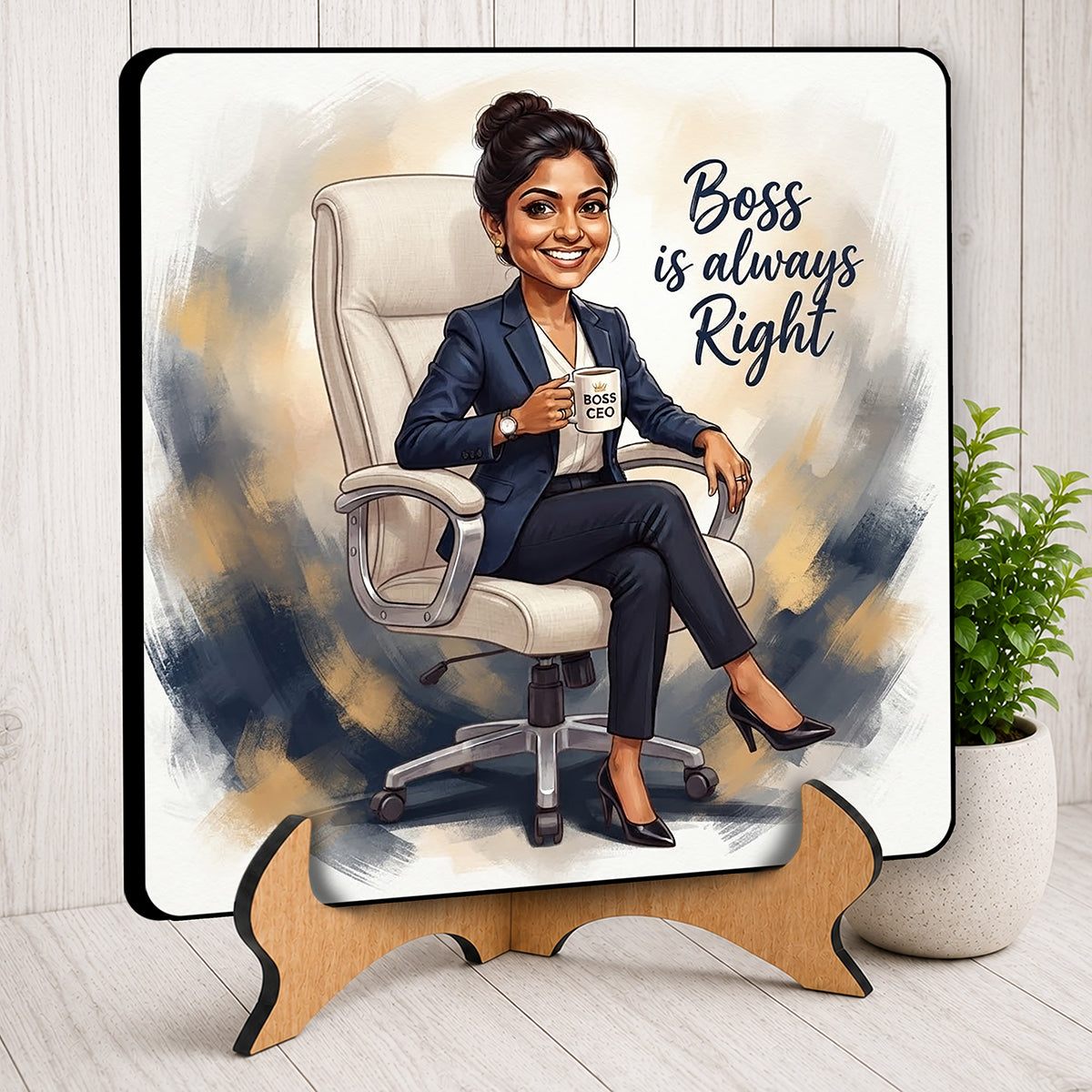 Lady Boss Caricature Frame CF07