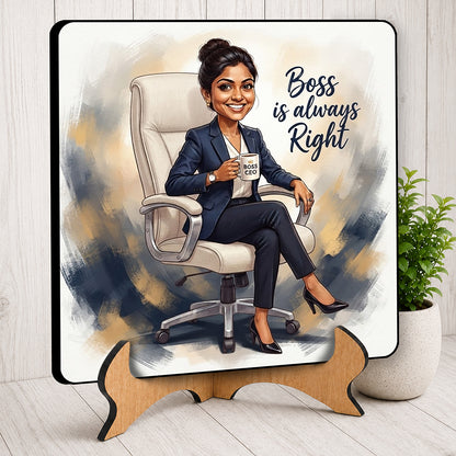 Lady Boss Caricature Frame CF07