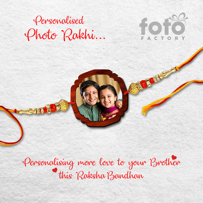 Flower Shape Photo Rakhi R001