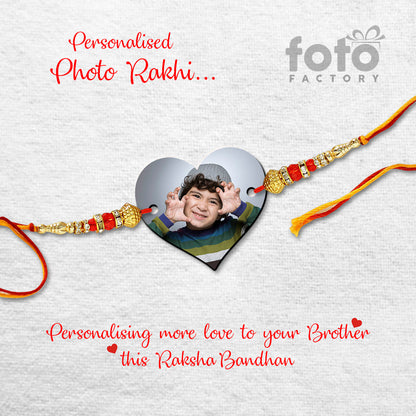 Heart Shape Photo Rakhi R011