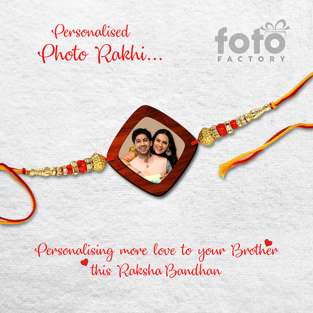 Square Shape Photo Rakhi R003