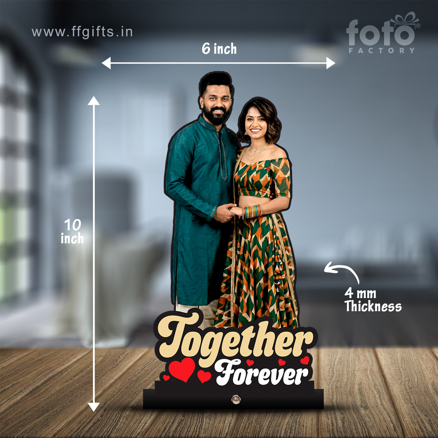 Together Forever Couple Photo Cutout P0012