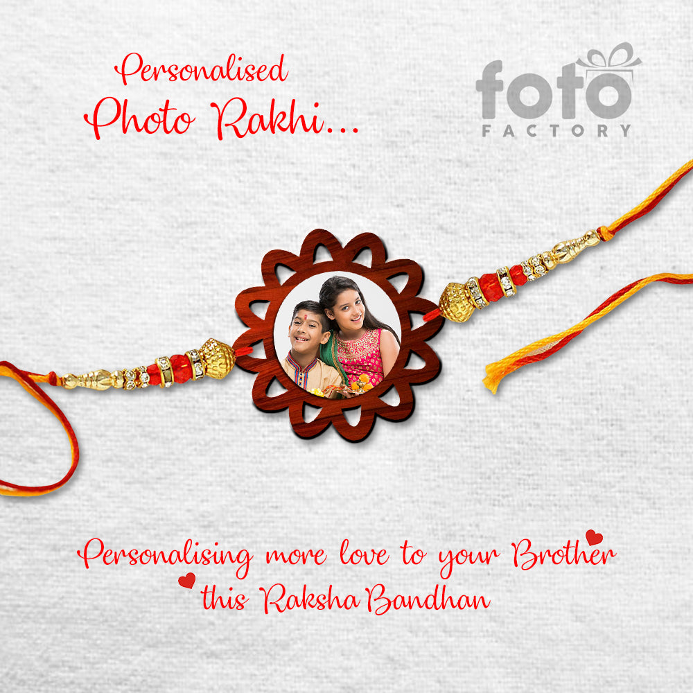 Star Shape Photo Rakhi R005