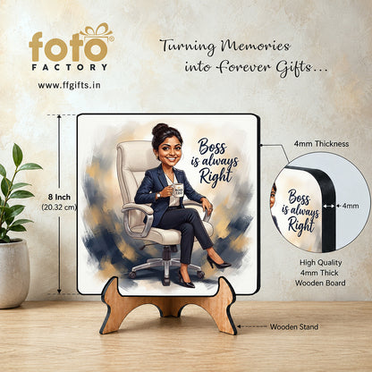 Lady Boss Caricature Frame CF07