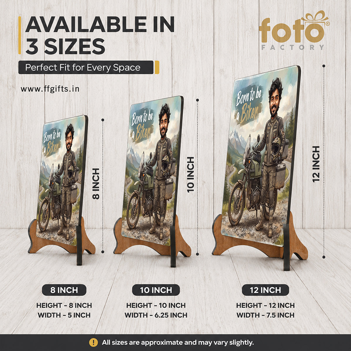 Male Biker Caricature Frame CF08