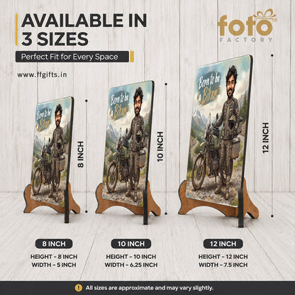 Male Biker Caricature Frame CF08