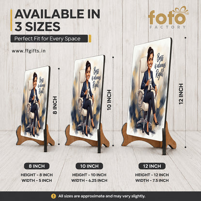 Lady Boss Caricature Frame CF07