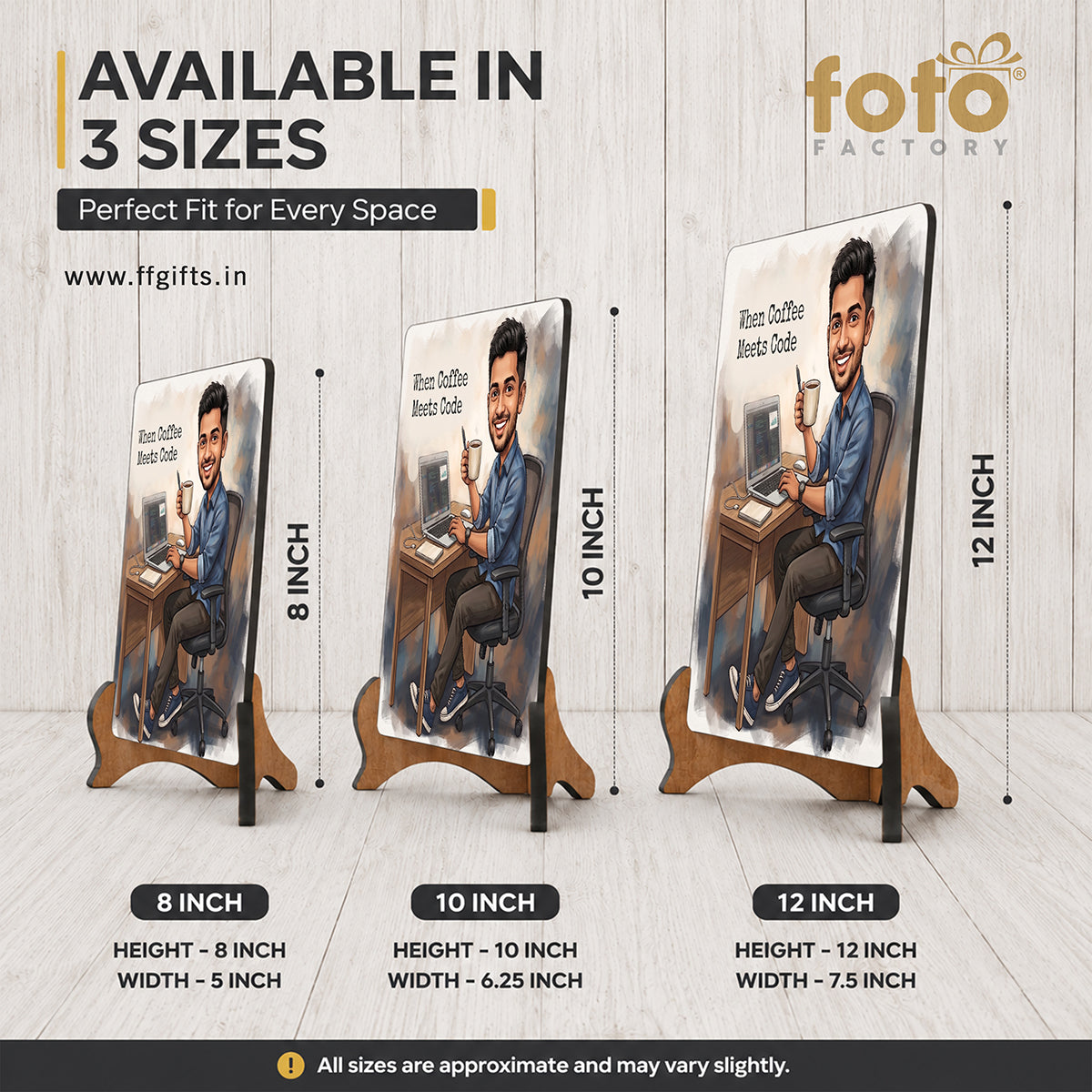 Where Coffee Meets Code Caricature Frame CF04