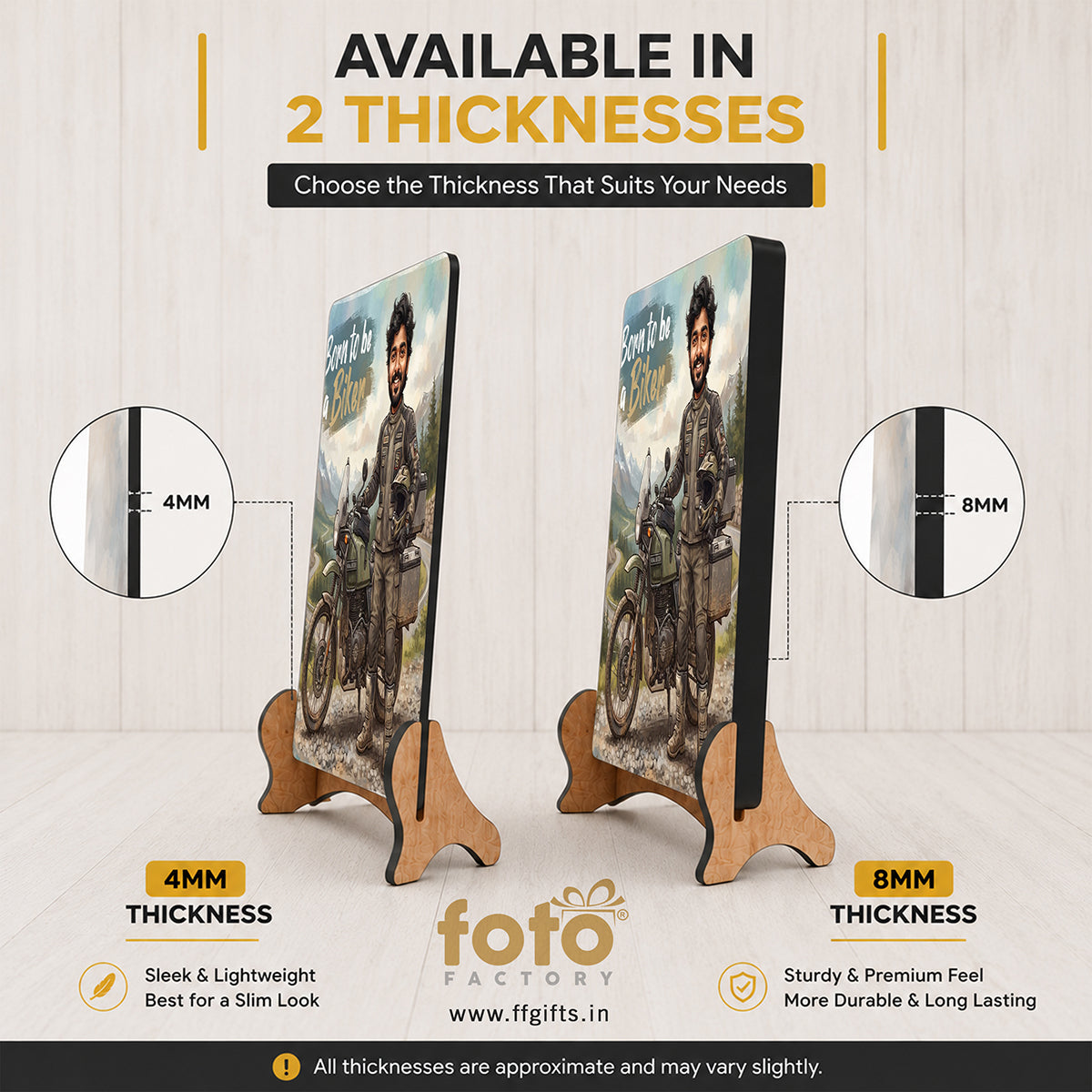 Male Biker Caricature Frame CF08