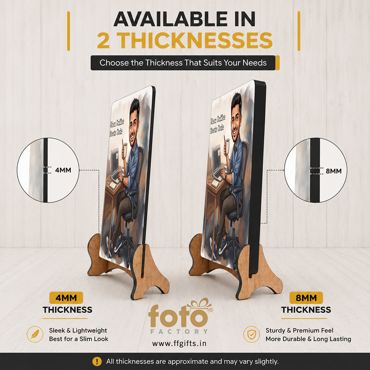 Where Coffee Meets Code Caricature Frame CF04