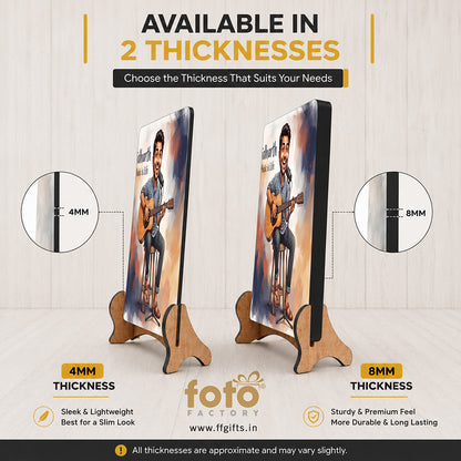 Boy with Guitar Caricature Frame CF06