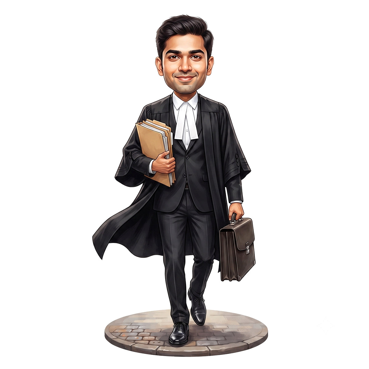 Personalized Lawyer & Advocate Male Caricature C1284