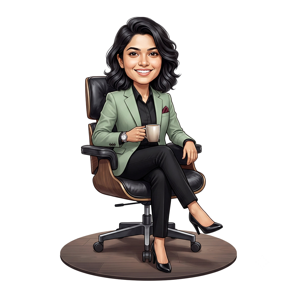 Personalized Entrepreneur & Businessman Caricature C1341