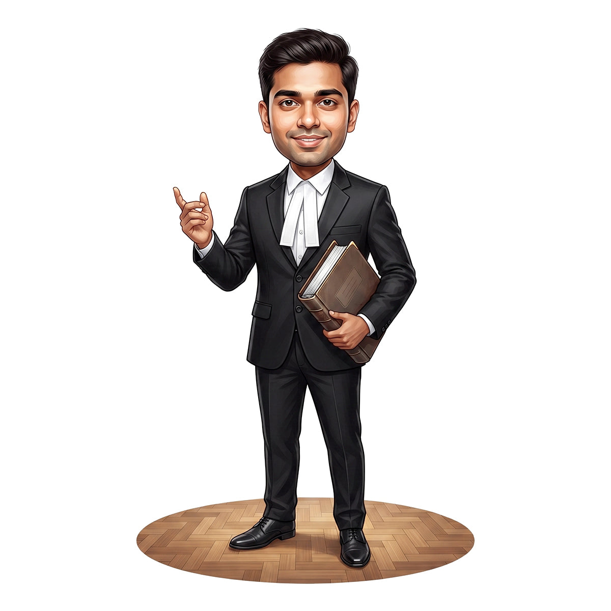 Personalized Lawyer & Advocate Male Caricature C1273