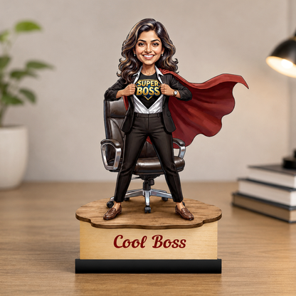 Personalized Female Cool Boss Caricature C866