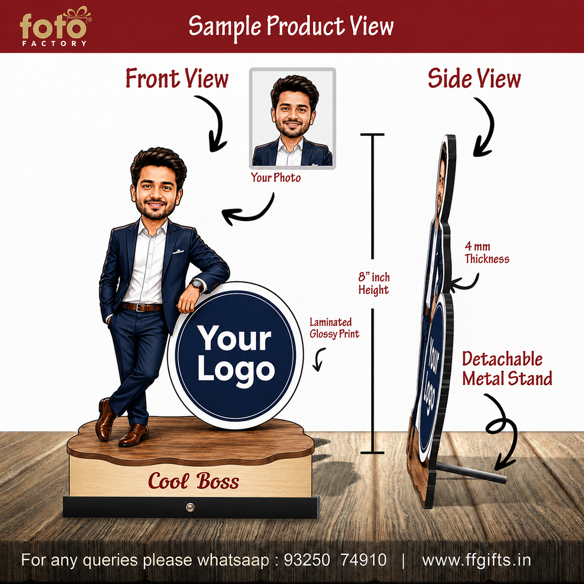 Personalized Cool Boss Caricature C810