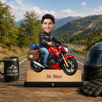 Bike Rider Traveler Caricature C433