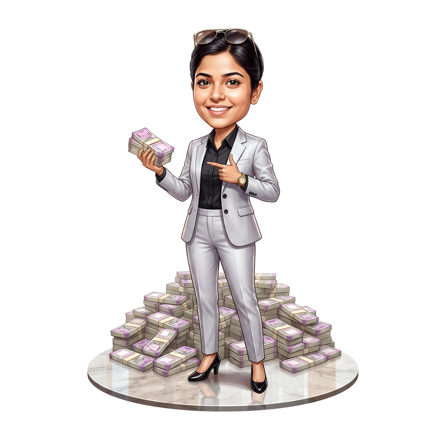 Personalized Entrepreneur & Businessman Caricature C1335
