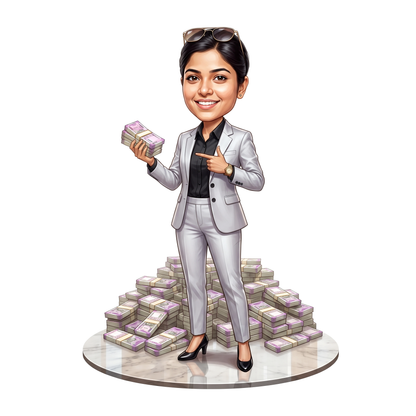 Personalized Entrepreneur & Businessman Caricature C1335