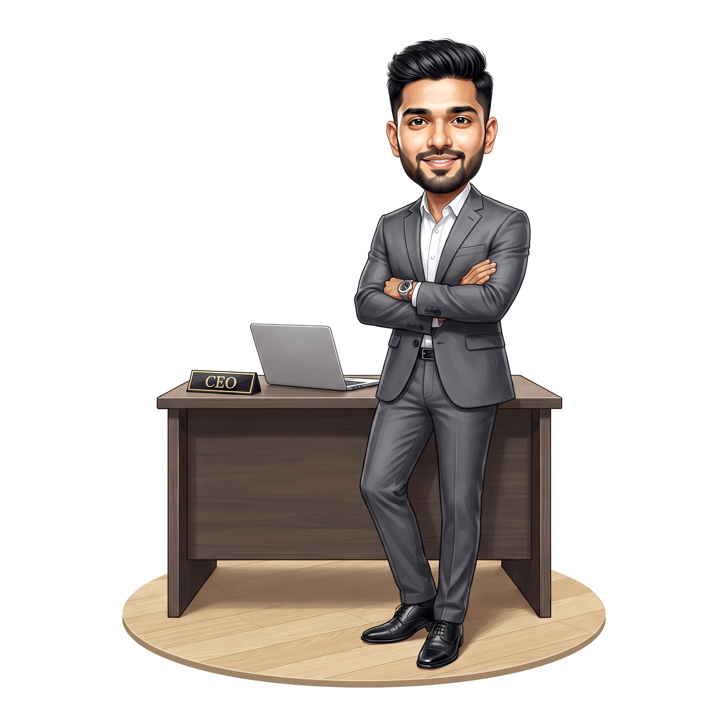 Personalized Entrepreneur & Businessman Caricature C1336