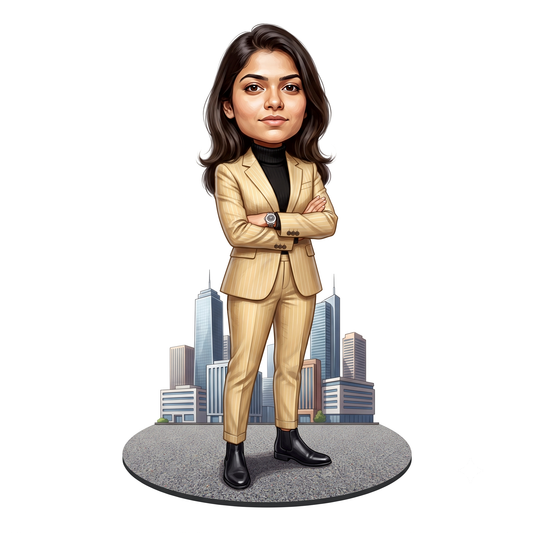 Personalized Entrepreneur & Businessman Caricature C1338