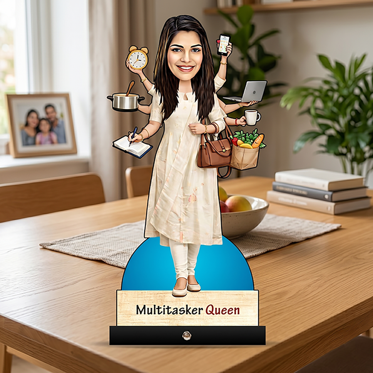 Multitasking Lady Caricature C459