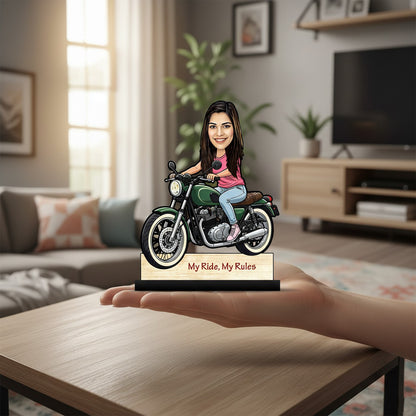 Girl Bike Rider Caricature C412